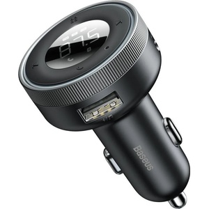 Baseus Зарядно за кола Baseus - Enjoy, Bluetooth, USB-A/3.5mm/TF, 17W, черно (KF239060)