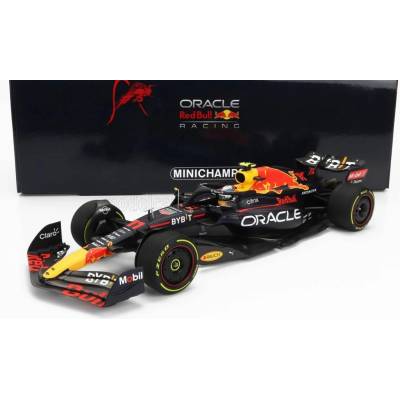 MINICHAMPS RED BULL F1 RB18 TEAM ORACLE RED BULL RACING N 11 AUSTIN USA GP 2022 SERGIO PEREZ - MATT BLUE YELLOW RED 1:18