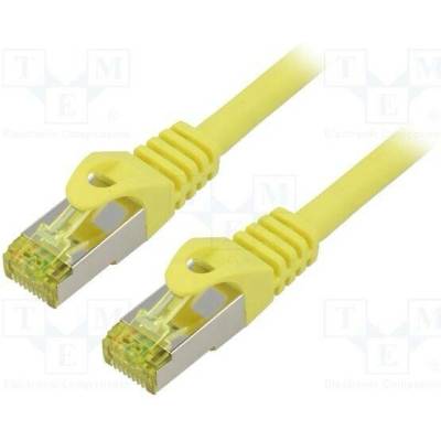 Lanberg PCF6A-10CU-0050-Y Patch S/FTP Cat 6a RJ45 vidlice z obou stran lanko Cu