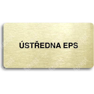ACCEPT Piktogram ÚSTŘEDNA EPS - zlatá tabulka - černý tisk bez rámečku