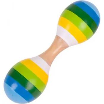 Image 1 of BIGJIGS Bigjigs- Дървен двоен маракас - Син (BJ971_1)