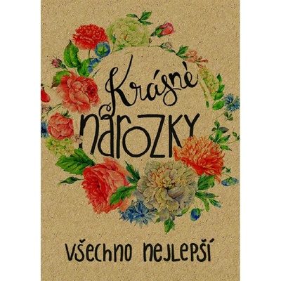 Baloušek BeBechy - přání Narozky, A6, kraftový papír