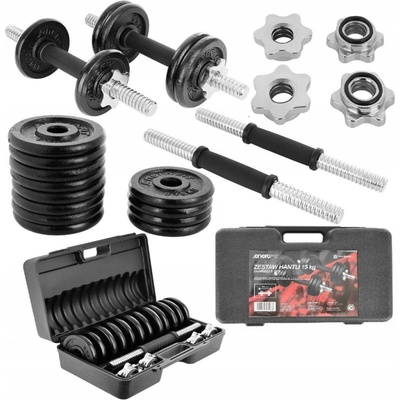 Eb Fit Železné nastavitelné činky 2 x 7,5 kg