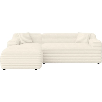 ROPEZ Кремав ъглов диван от рипсено кадифе (ляв ъгъл) Martin - Ropez (Martin Narożnik L - Lewa OT tk. Vito 23 Standard)