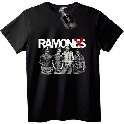 NOONEBRAND Тениска на Групата Ramones - 7XL, Black