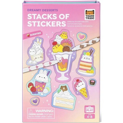 Kreatívne samolepky Tiger Tribe Scented Stacks of Stickers Dreamy Desserts uni