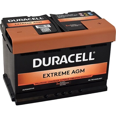 Duracell Extreme AGM 12V 70Ah 760A DE70AGM