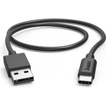 Hama Кабел USB-C - USB А, 0, 5 м, 480Мbit/ 3А, черен (HAMA-201705)