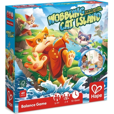 Настолна игра Wobbling Cat Island 3 in 1 - Детска (H1670)
