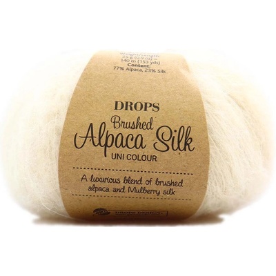 Drops Brushed Alpaca Silk UNI 01smetanová