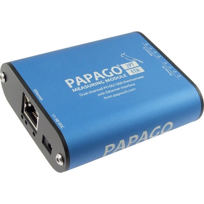 Papago 2PT ETH: 2x teploměr pro Pt100/1000 s Ethernetem