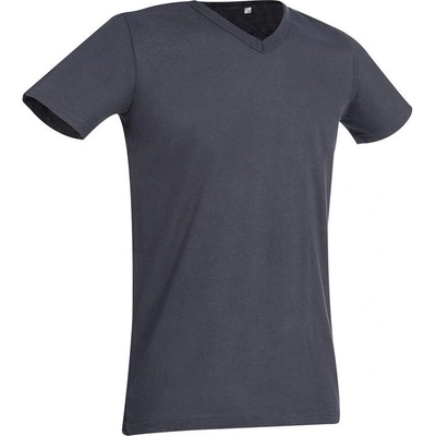 Stedman tričko Ben V-Neck sivé