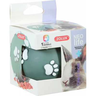 Zolux Míček na pochoutky pro králíky NEOLIFE RAB 7 cm