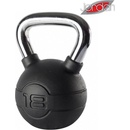 JORDAN Kettlebell pogumovaný s chromovým madlom 18 kg
