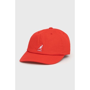 Kangol Памучна шапка Kangol в червено с апликация (K5165HT.CG637)