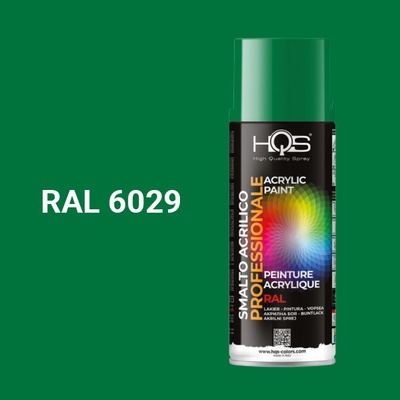 HQS akrylová farba v spreji 400 ml RAL 6029 lesklá
