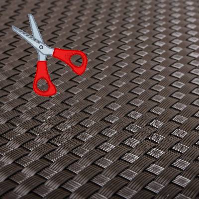 Umelý ratan - tmavo hnedá, výška 1m (Ratanová rohož technoratan - metráž)