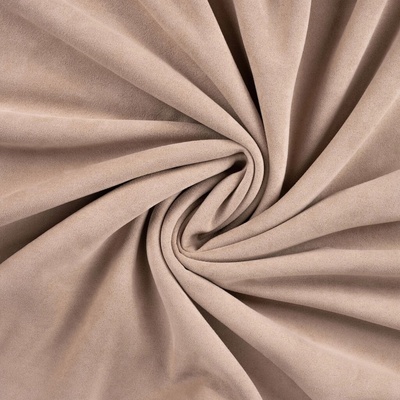 Zateplený semiš SUEDE sherpa stretch - Hnedá béžová svetlá
