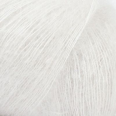 Příze DROPS Kid-Silk uni colour 38 - křída (bílošedá)
