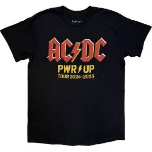 AC/DC PWR-UP Logo World Tour '24-'25 (Back Print & Ex-Tour) Black M Риза (ACDC25TS169MB02)
