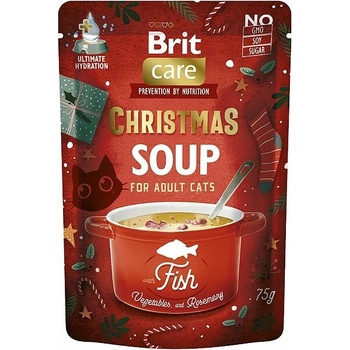 Brit Care Cat Vianočna rybí polévka 3 x 75 g