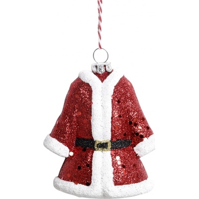Chic Antique Vánoční ozdoba Santa Suit červená barva plast – Zboží Mobilmania