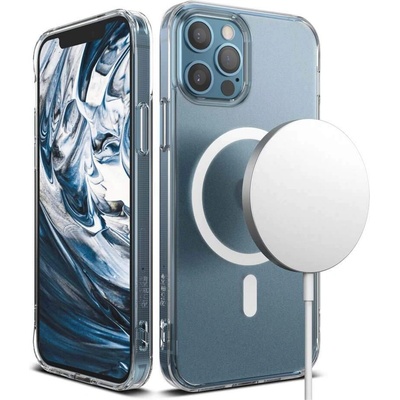 Ringke Fusion Magnetic Case - хибриден кейс с висока степен на защита с MagSafe за iPhone 12, iPhone 12 Pro (прозрачен-мат)