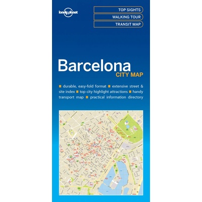 Lonely Planet City Map Barcelona