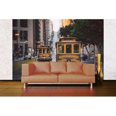 DIMEX ART Самозалепваща се флизелинова фототапета въжена линия в сан франциско 375 x 250 см