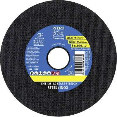 PFERD TOOLS EHT 125-1,0 START STEELOX 69120939 sada řezných kotoučů 125 mm 25 ks nerezová ocel, ocel