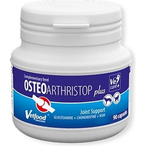 VetFood Osteoarthristop PLUS 90 капсули - хранителна добавка за правилно развитие на ставния хрущял при кучета и котки