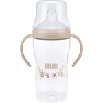 Nuk Бебешко шише NUK Perfect Match - С накрайник за сок, TC, РР, 260 ml, маймуна, бежово (10216313) - baby