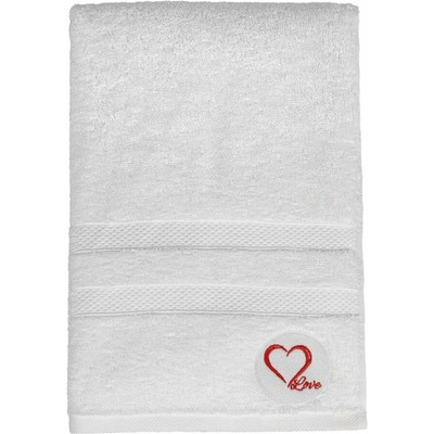Foutastic Love osuška bílá 70 x 140 cm