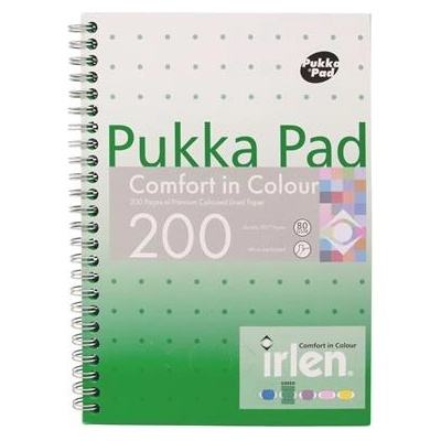 Pukka Pad Спирална тетрадка, A5, с правила, 100 страници, PUKKA PAD "Irlen Jotta Green" IRLJOTA5(GREEN) (IRLJOTA5(GREEN))