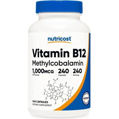 Nutricost Vitamin B12, 1000 g, 240 капсули, Nutricost (67213 (499101) NC)