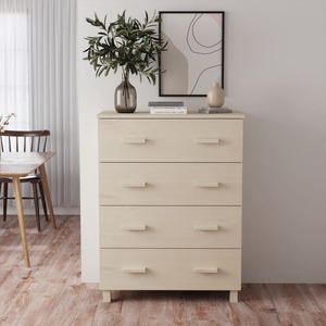 vidaXL Сайдборд HAMAR, меденокафяв, 79x40x103, 5 см, бор масив (340424)