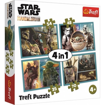 Star Trefl Wars Mandalorian a jeho svět 4v1 35,48,54,70 dílků