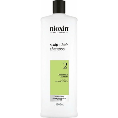 Nioxin System 2 čistiaci šampón pre jemné až normálne vlasy 1000 ml