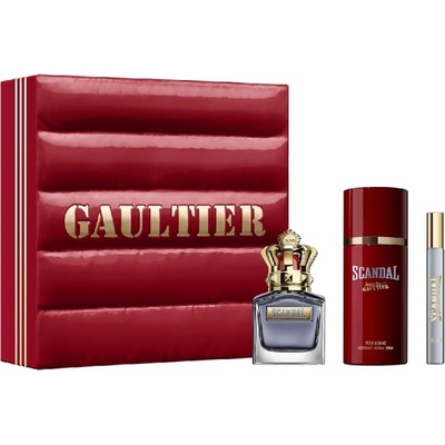 Jean Paul Gaultier Scandal Pour Homme Комплект (EDT 50ml + Deo Spray 150ml + EDT 10ml) за Мъже