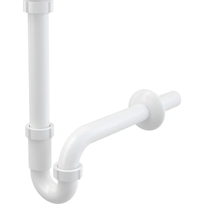 ALCA PLAST СИФОН ЗА УМИВАЛНИК ТРЪБЕН С ГАЙКА ф32х1 1/4 А80 alcaplast (a80-dn32)