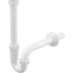 ALCA PLAST СИФОН ЗА УМИВАЛНИК ТРЪБЕН С ГАЙКА ф32х1 1/4 А80 alcaplast (a80-dn32)