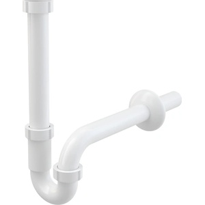 ALCA PLAST СИФОН ЗА УМИВАЛНИК ТРЪБЕН С ГАЙКА ф32х1 1/4 А80 alcaplast (a80-dn32)