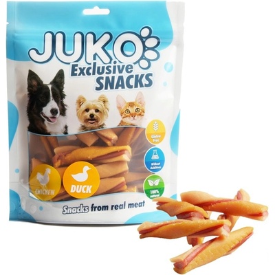 JUKO Snacks Chicken, Duck & Pumpkin Tricolor Twist 250 g