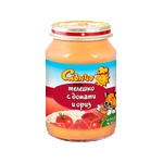 Слънчо пюре телешко с домат и ориз - 190 г
