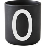 Design Letters Чаша халба aj буква О порцеланова черна (10204000o)