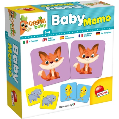 Lisciani Настолна мемори игра Бебета животни - Детска