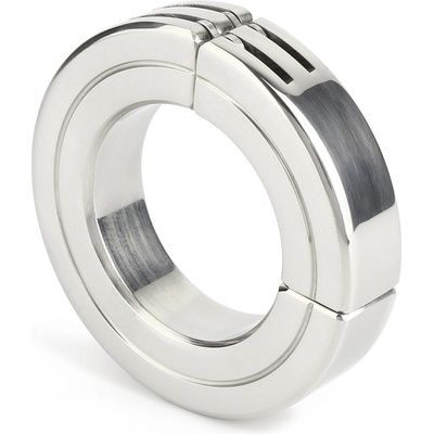 Mr. Steel Hinged Magnetic Cockring 45mm Silver