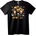 NOONEBRAND Тениска Mickey & Minnie със златни звезди - S, Black