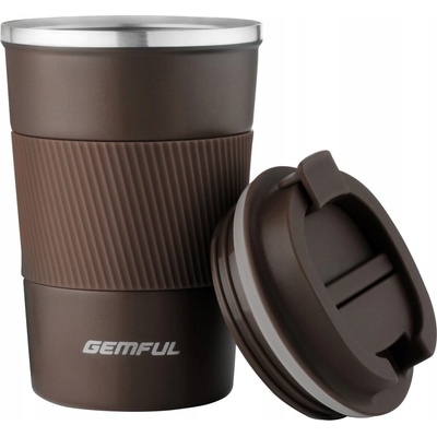 Gemful termohrnek nerezová ocel 380 ml hnědá