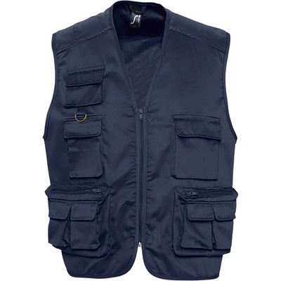 Sols vesta Safari Gilet 43630 modrá